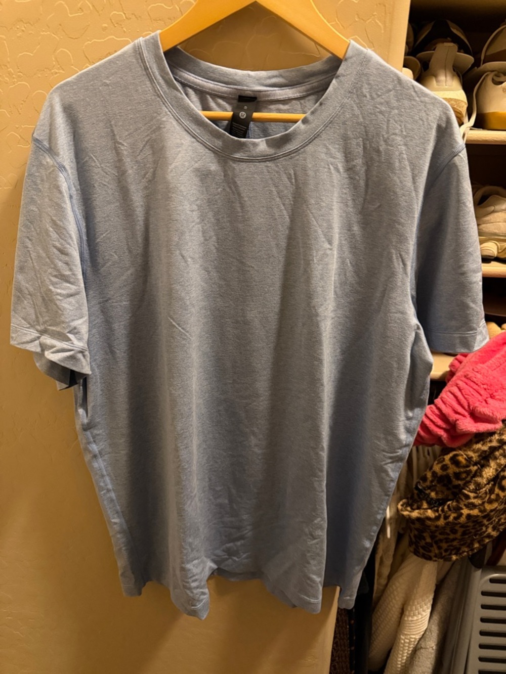 lululemon athletica Soft Jersey Men's Sky Blue Crew Neck Tee